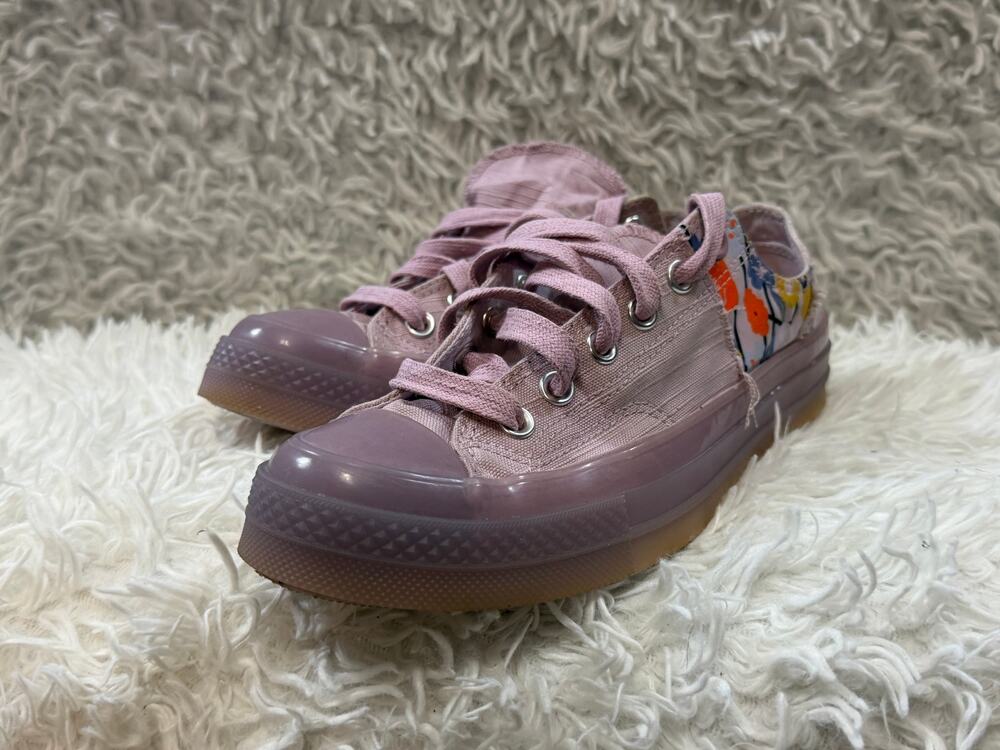Converse All Star Low Floral Purple Sneakers